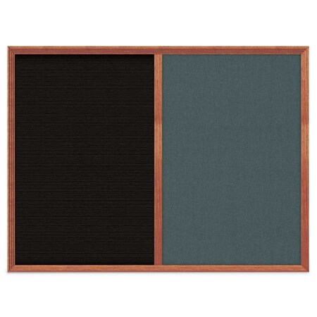 United Visual Products Slim Style Indoor Enclosed Corkboard, 12 UV500SC-WHITE-FORBO